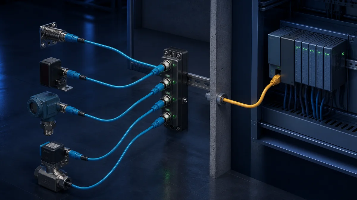 Logix controller and EtherNet IP network connected to an IO-Link master that owns separate point-to-point sensor ports