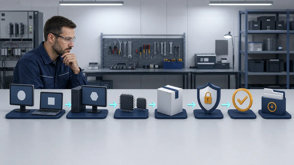 Generic installation decision path checking computer platform, processor architecture, release package, security verification and rollback archive before setup.