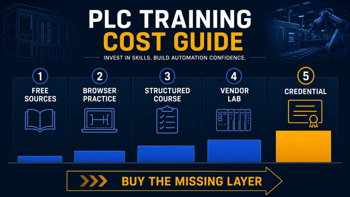 Featured image for blog post: PLC Training Cost 2026: Courses, Labs and Skills Proof