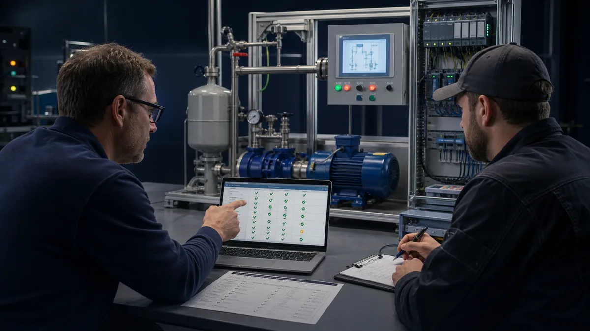 Original editorial Siemens PLC acceptance review with normal boundary fault restart network operator and rollback evidence