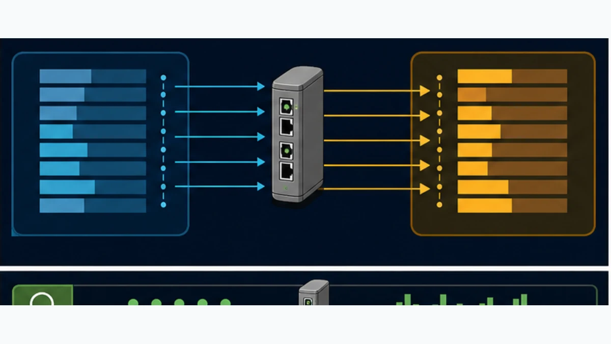 Logix assembly data passing through an industrial gateway mapping boundary into EtherCAT cyclic PDO fields