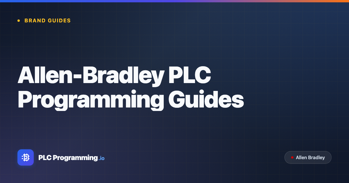 Allen-Bradley PLC Programming Guides - Studio 5000 (formerly RSLogix ...