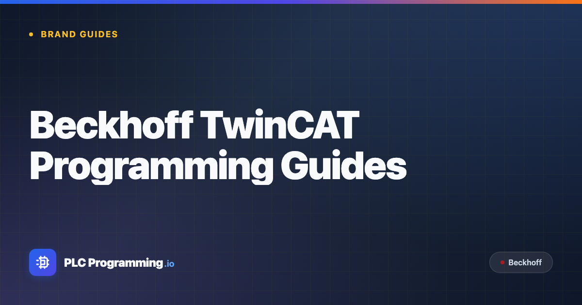 Beckhoff PLC Programming Guides - TwinCAT 3 Tutorials | PLC Programming IO