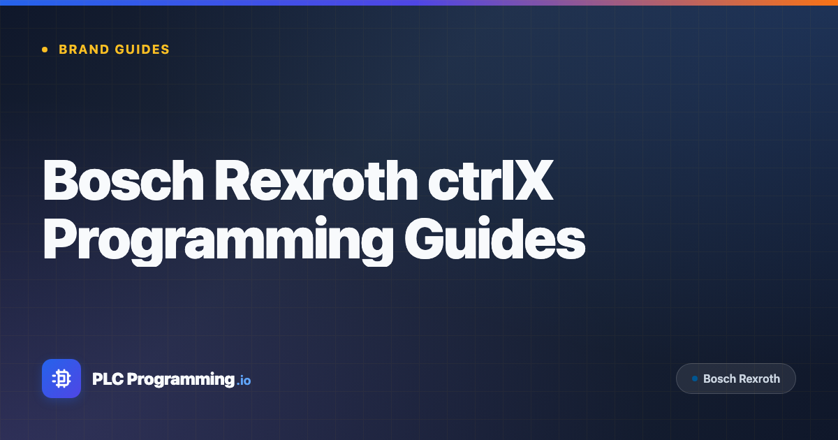 Rexroth Software Download Bosch Rexroth PLC Programming Guides - ctrlX WORKS / IndraWorks ...