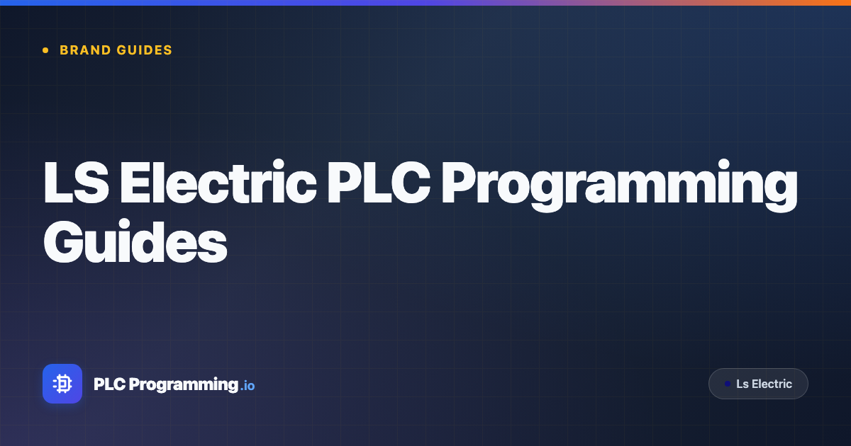 LS Electric PLC Programming Guides - XG5000 Tutorials | PLC Programming IO