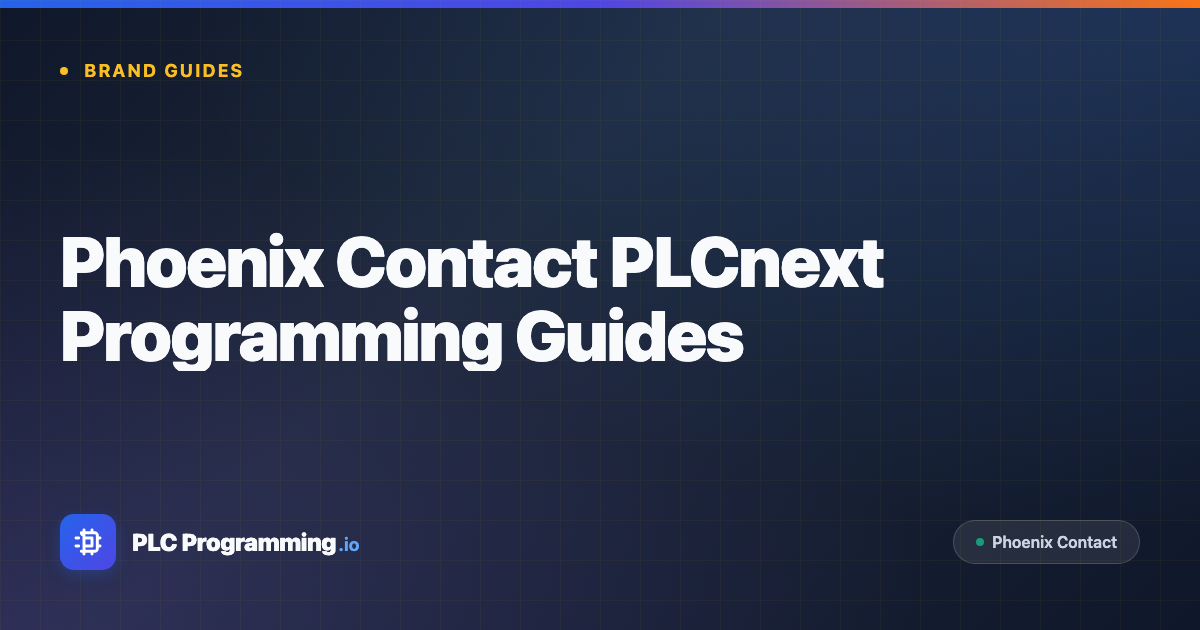 Phoenix Contact Programming Software Phoenix Contact PLC Programming Guides - PLCnext Engineer Tutorials ...