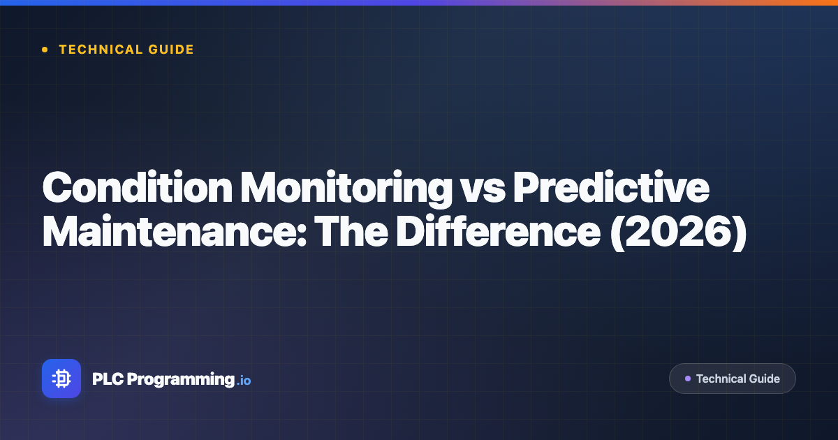 Featured image for blog post: Condition Monitoring vs Predictive Maintenance: The Difference (2026)
