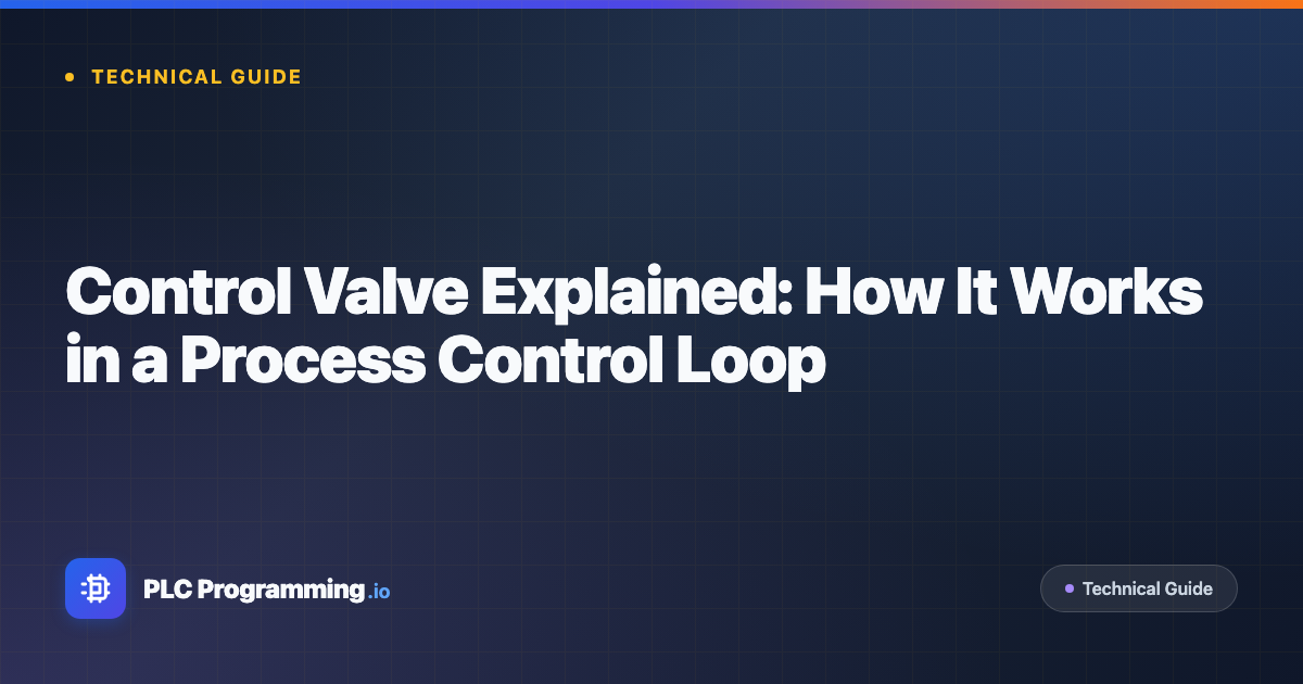 Featured image for blog post: Control Valve Explained: How It Works in a Process Control Loop