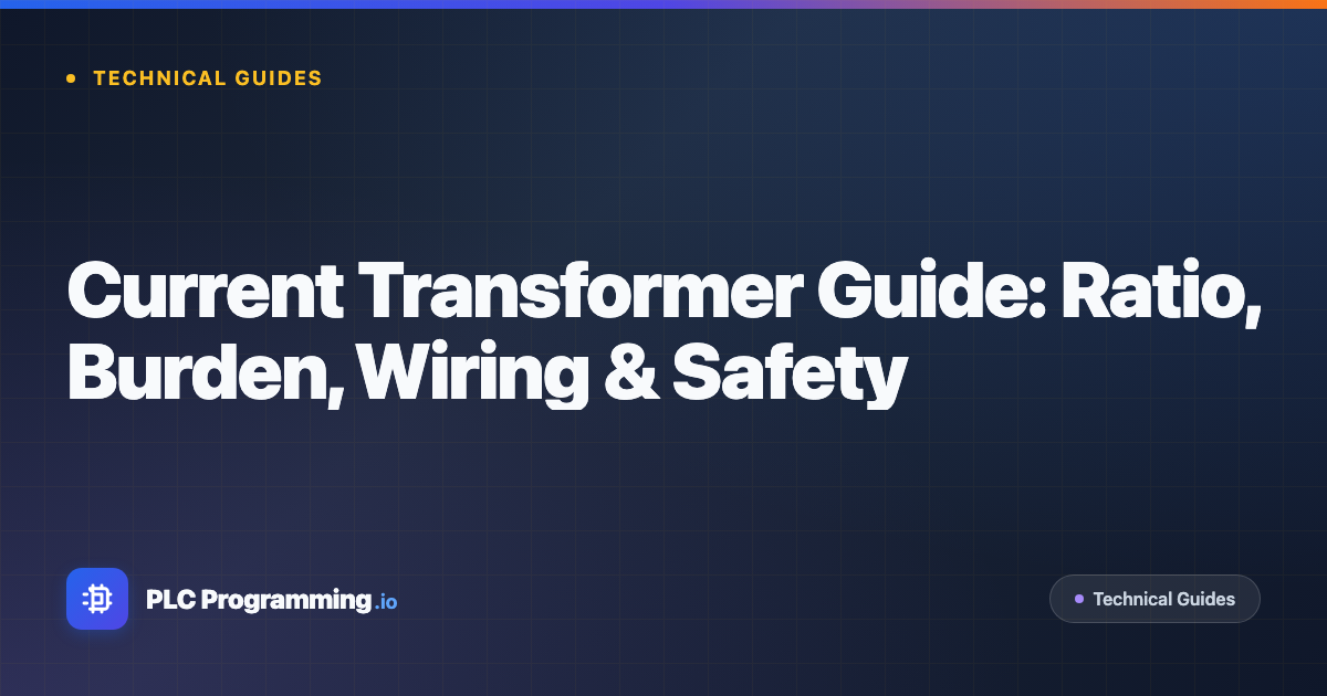 Featured image for blog post: Current Transformer Guide: Ratio, Burden, Wiring & Safety