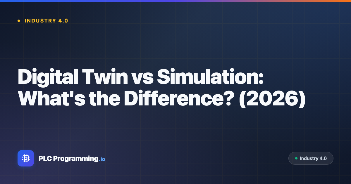 Featured image for blog post: Digital Twin vs Simulation: What's the Difference? (2026)