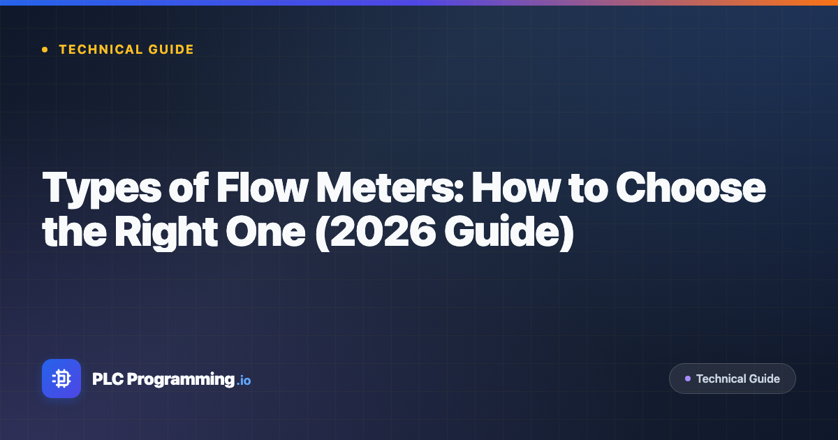 Featured image for blog post: Types of Flow Meters: How to Choose the Right One (2026 Guide)