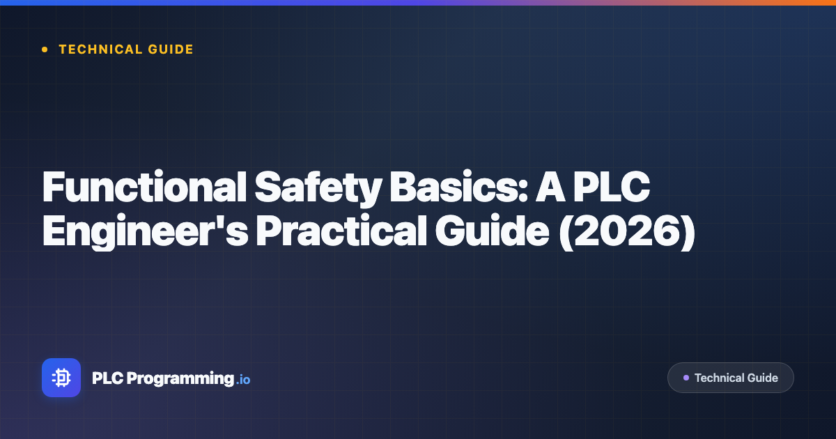 Featured image for blog post: Functional Safety Basics: A PLC Engineer's Practical Guide (2026)