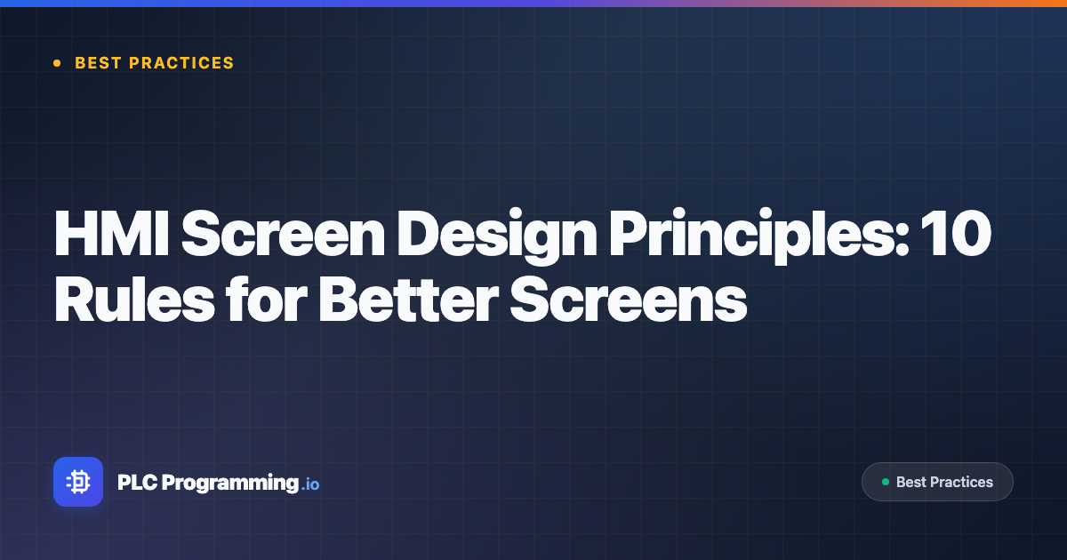 Featured image for blog post: HMI Screen Design Principles: 10 Rules for Better Screens