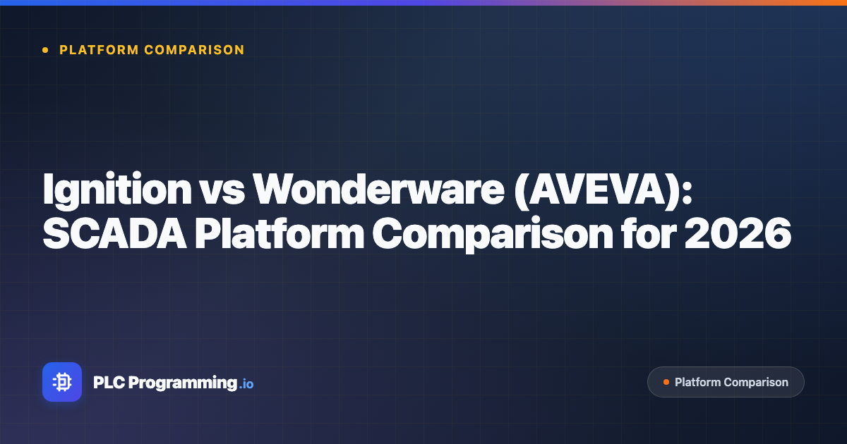 Featured image for blog post: Ignition vs Wonderware (AVEVA): SCADA Platform Comparison for 2026