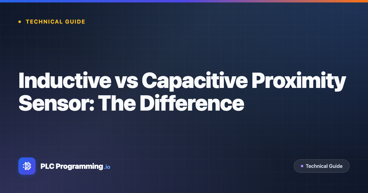 Featured image for blog post: Inductive vs Capacitive Proximity Sensor: The Difference