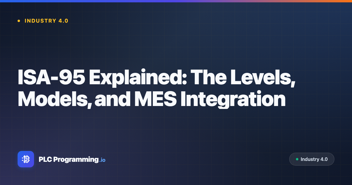 Featured image for blog post: ISA-95 Explained: The Levels, Models, and MES Integration