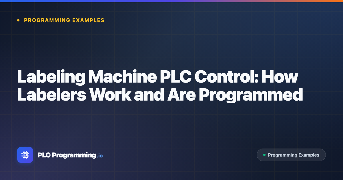 Featured image for blog post: Labeling Machine PLC Control: How Labelers Work and Are Programmed