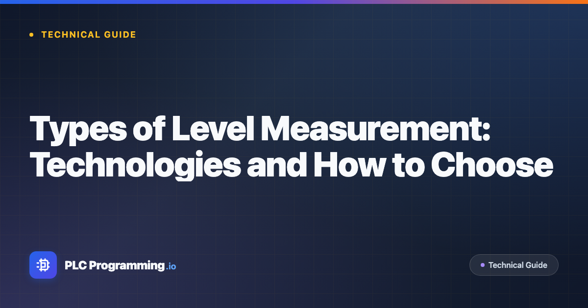 Featured image for blog post: Types of Level Measurement: Technologies and How to Choose