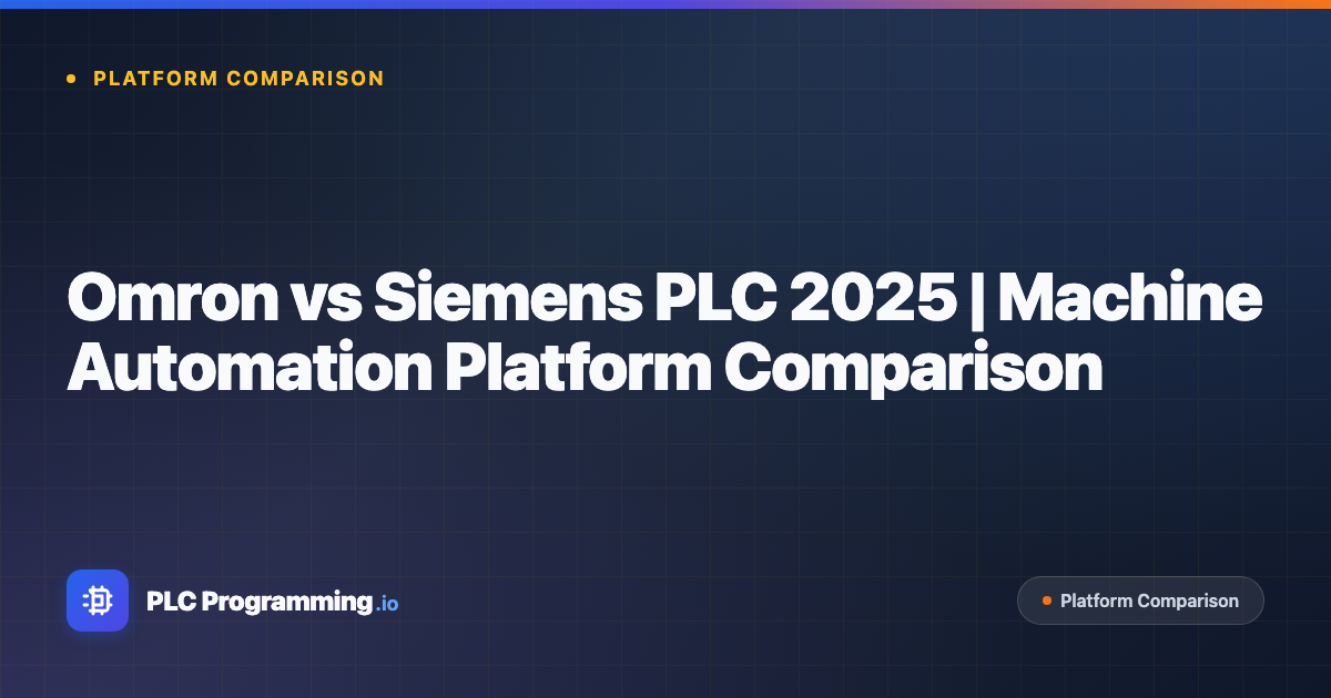 Featured image for blog post: Omron vs Siemens PLC: NX/NJ vs S7-1500 Compared