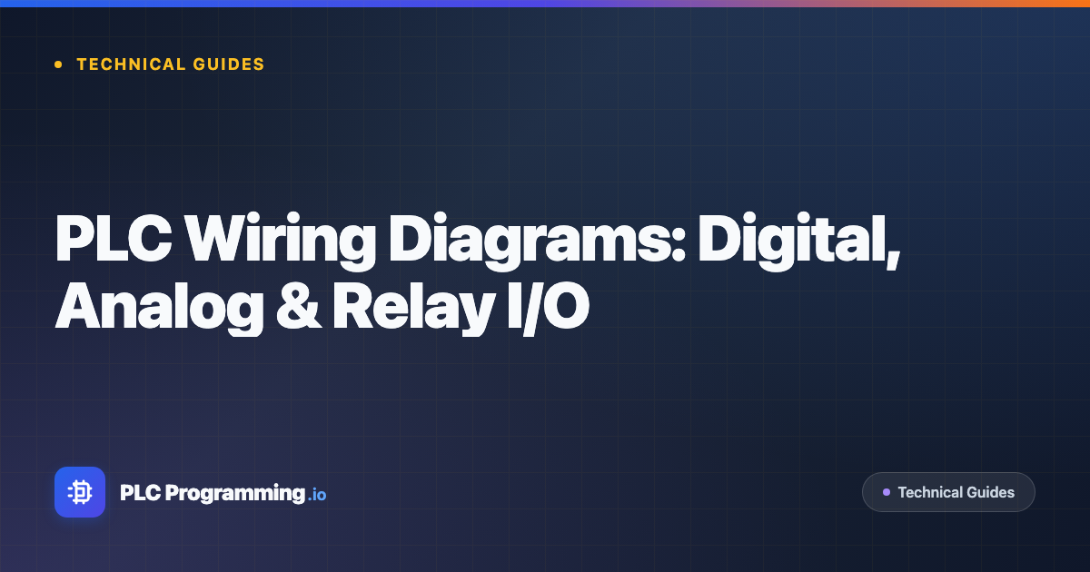 Featured image for blog post: PLC Wiring Diagrams: Digital, Analog & Relay I/O
