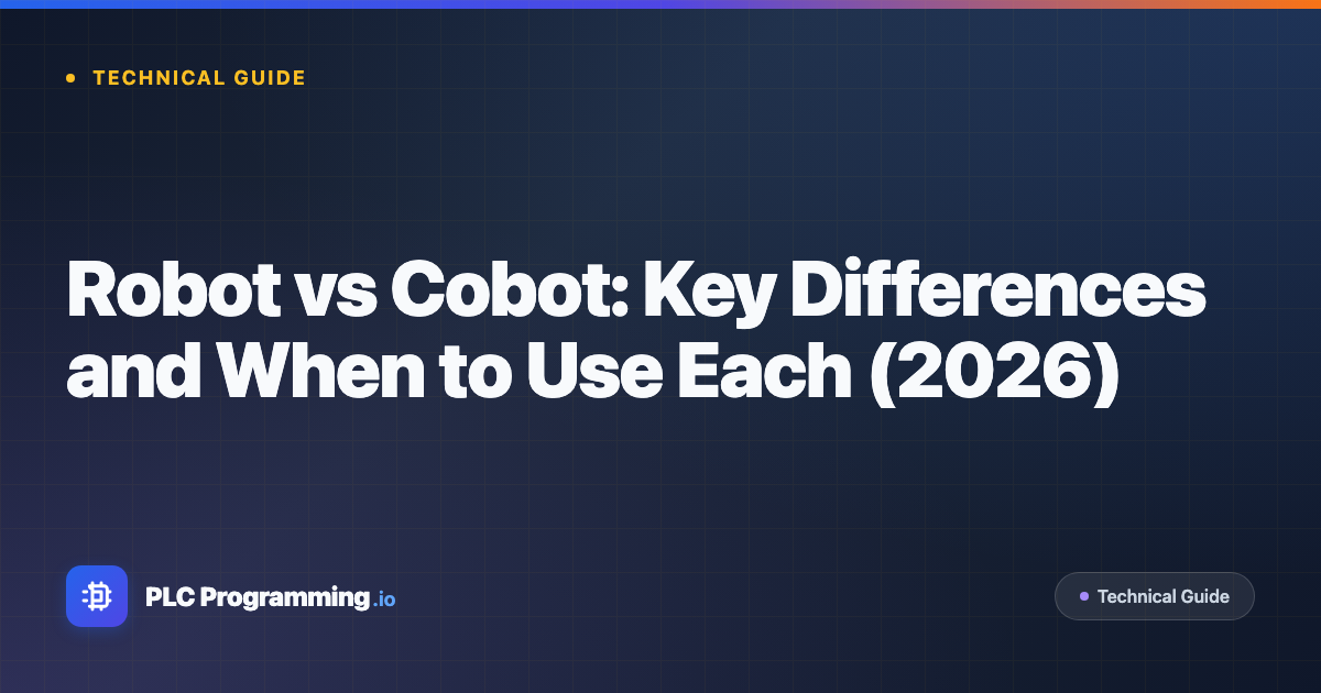 Featured image for blog post: Robot vs Cobot: Key Differences and When to Use Each (2026)