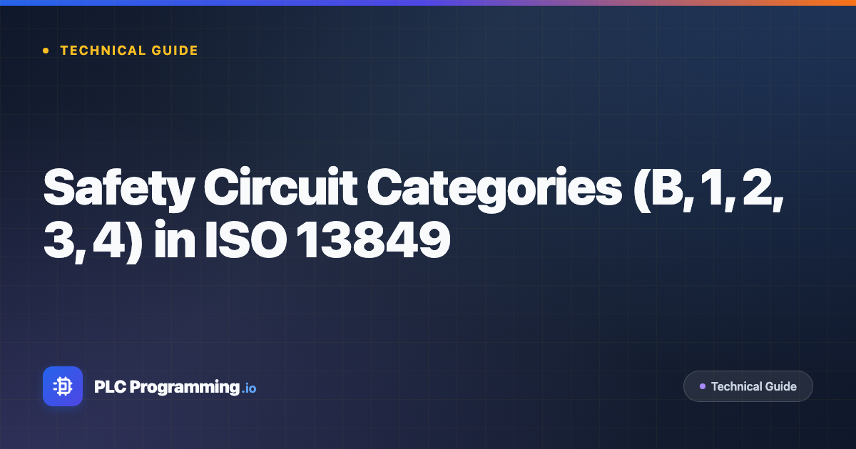 Featured image for blog post: Safety Circuit Categories (B, 1, 2, 3, 4) in ISO 13849