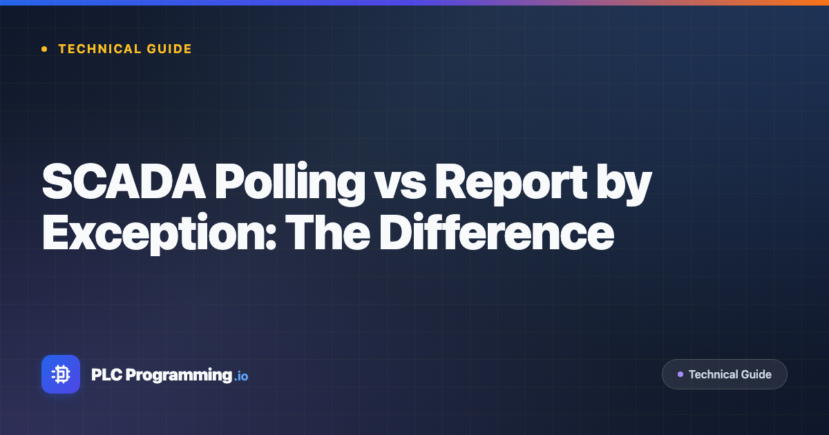 Featured image for blog post: SCADA Polling vs Report by Exception: The Difference