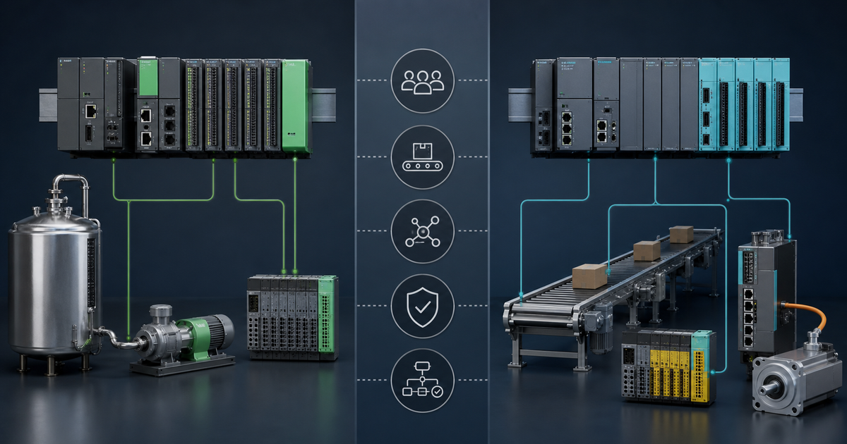 Featured image for blog post: Schneider vs Siemens PLC: Modicon vs SIMATIC (2026)